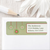 Rosa grüne Ornamente Weihnachtsgrün Holzkörner (Insitu)