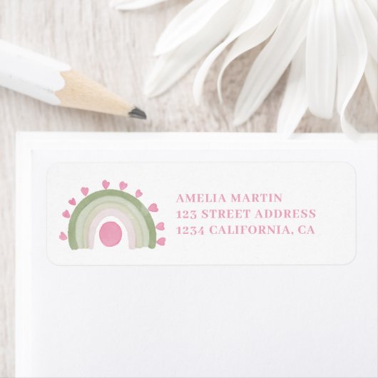 Rosa grüne Regenbogensonnendusche (Insitu)