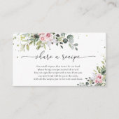 Rosa Grüne Rezeptionskarte Begleitkarte (Vorderseite)