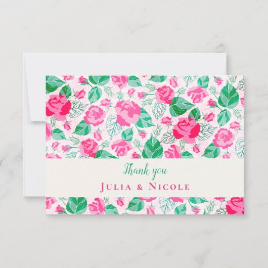 Rosa Grüne Rose Petals Blume Hochzeit Garten (Vorderseite)