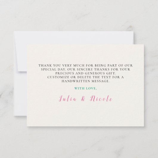 Rosa Grüne Rose Petals Blume Hochzeit Garten (Rückseite)