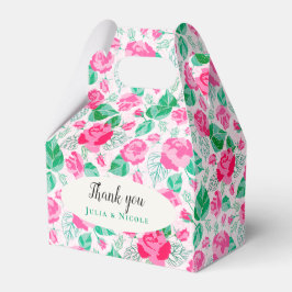 Rosa Grüne Rose Petals Blume Hochzeit Garten Geschenkschachtel