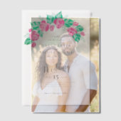 Rosa Grüne Rose Petals Blume Hochzeit Garten Pergament Einladungen (Versatz (Ehepaar))