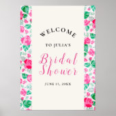 Rosa Grüne Rose Petals Blume Hochzeit Garten Poster (Vorne)