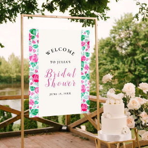Rosa grüne Rosenblüten Blumen Garten Hochzeit Poster