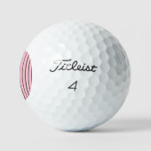 Rosa Grüne Streifen Golfball (Logo)