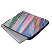 Rosa grüne Textilien Laptopschutzhülle (Vorne Knopf)