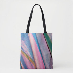 Rosa grüne Textilien Tasche