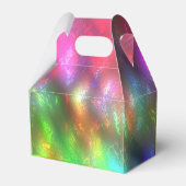 Rosa grüne Textur mit Grooves unter Nebel Geschenkschachtel (Rückseite)