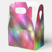 Rosa grüne Textur mit Grooves unter Nebel Geschenkschachtel (Geöffnet)