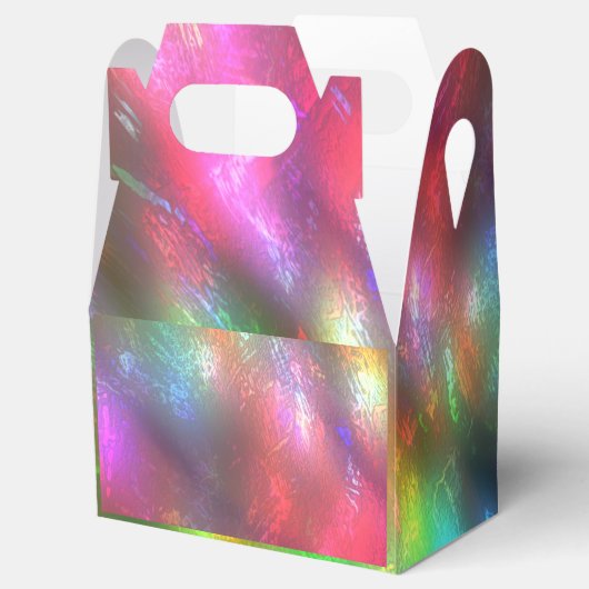 Rosa grüne Textur mit Grooves unter Nebel Geschenkschachtel (Geöffnet)