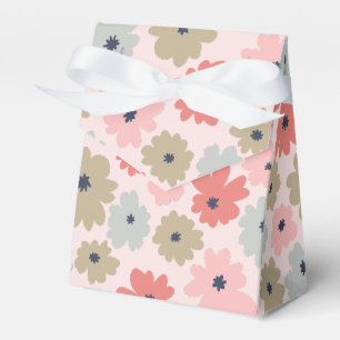 Rosa grüne und blaue Blumen-Partygeschenkbox im Ze Geschenkschachtel