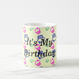 Rosa grüne und blaue Cupcakes Kaffeetasse