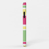 Rosa, grüne und gelbe Streifen Case-Mate iPhone Hülle (Hinten/Rechts)