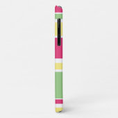 Rosa, grüne und gelbe Streifen Case-Mate iPhone Hülle (Hinten/Links)