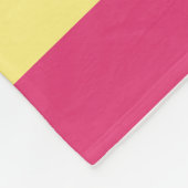 Rosa, grüne und gelbe Streifen Fleecedecke (Ecke)
