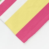 Rosa, grüne und gelbe Streifen Fleecedecke (Ecke)