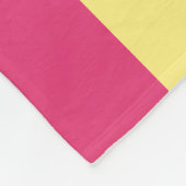 Rosa, grüne und gelbe Streifen Fleecedecke (Ecke)