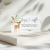 Rosa grüne Weinkarte für Hirsche Dusche Begleitkarte