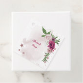 Rosa-grüne, weiße Blüte Geschenkanhänger (Beispiel)