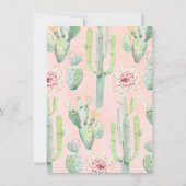 Rosa grüner Taco wegen einer Baby-Dusche Einladung (Rückseite)