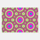 Rosa grünes Blau Abstrakt Geschenkpapier Set (Vorderseite 2)