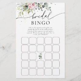 Rosa Grünes Brautparty Bingo