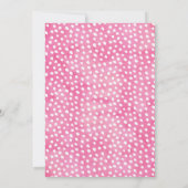 Rosa grünes Gold 1 in einem Melon Foto 1. Geburtst Einladung (Rückseite)