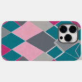 rosa grünes Quadrat Case-Mate iPhone Hülle (Rückseite (Horizontal))
