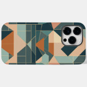 rosa grünes Quadrat Case-Mate iPhone Hülle (Rückseite (Horizontal))