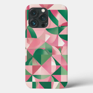 rosa grünes Quadrat Case-Mate iPhone Hülle