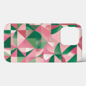 rosa grünes Quadrat Case-Mate iPhone Hülle (Rückseite (Horizontal))