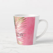 Rosa grünes tropisches Leaf Milchtasse (Rechts)