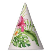 Rosa grünes tropisches Party Partyhütchen (Rechts)
