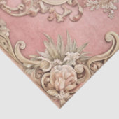 Rosa Grunge Antik-Rahmen Decoupage Seidenpapier (Ausschnitt)