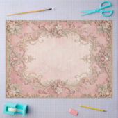 Rosa Grunge Antik-Rahmen Decoupage Seidenpapier (Basteln)