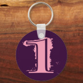 Rosa Grunge Art Nr. 1 Schlüsselanhänger (Vorderseite)