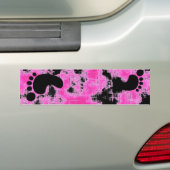 Rosa Grunge Autoaufkleber (Auf Auto)