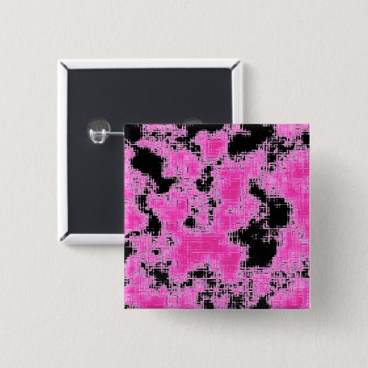 Rosa Grunge Button (Vorne & Hinten)