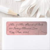 Rosa Grunge Damask Label (Insitu)