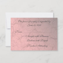 Rosa Grunge Damask RSVP-Karten