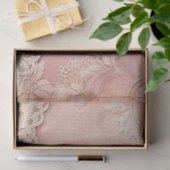 Rosa Grunge handgefertigte Spitze Decoupage Seidenpapier (Geschenk)