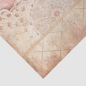 Rosa Grunge handgefertigte Spitze Decoupage Seidenpapier (Ausschnitt)