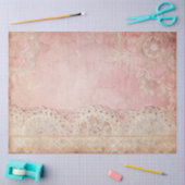 Rosa Grunge handgefertigte Spitze Decoupage Seidenpapier (Basteln)