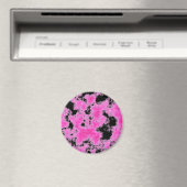 Rosa Grunge Magnet (In Situ (Geschirrspüler))