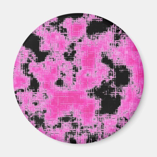 Rosa Grunge Magnet (Vorne)
