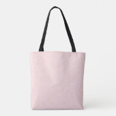 Rosa Grunge mit Namen und Chrysanthemen Tasche (Rückseite)