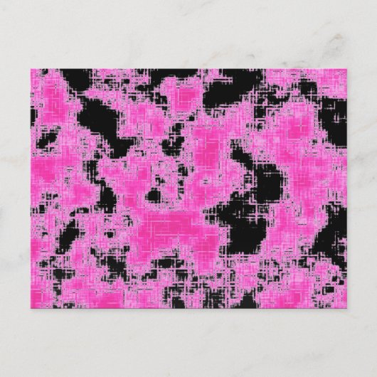 Rosa Grunge Postkarte (Vorderseite)