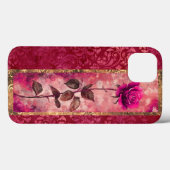 Rosa Grunge Rose Case-Mate iPhone Hülle (Rückseite (Horizontal))