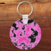 Rosa Grunge Schlüsselanhänger (Vorderseite)